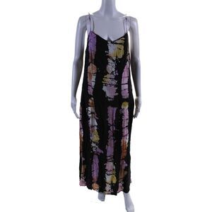 Busayo Collective Womens Tie Dye Slip Dress Black Size 4 16009341